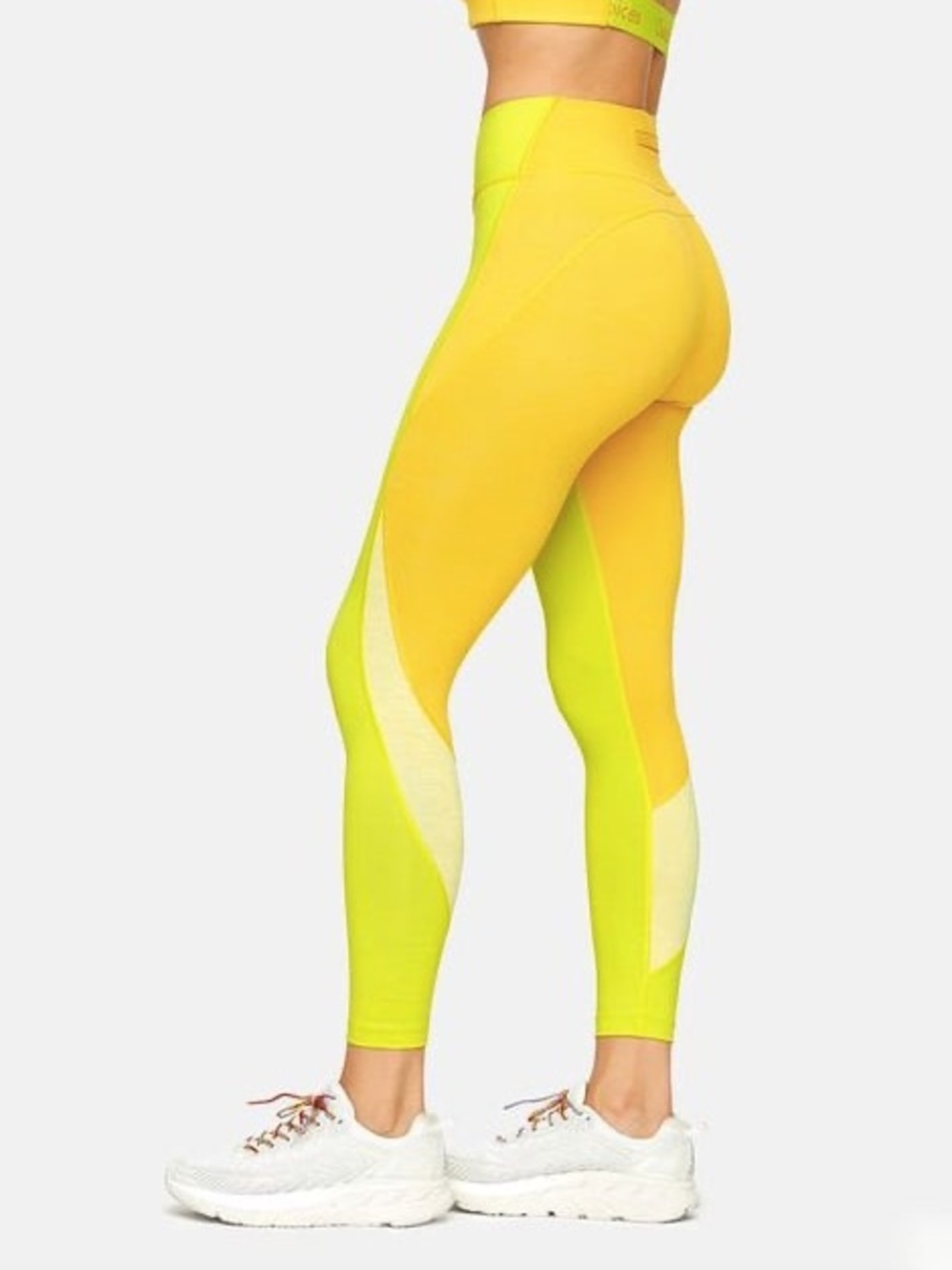 Yellow/ Gold Outdoor Voices Colorblock TechSweat 7/8 Legging